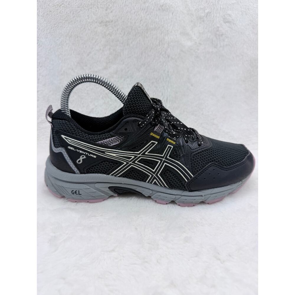 ASICS Gel-Venture 8 Womens Running Shoes Black Purple Size 6 B Sneaker